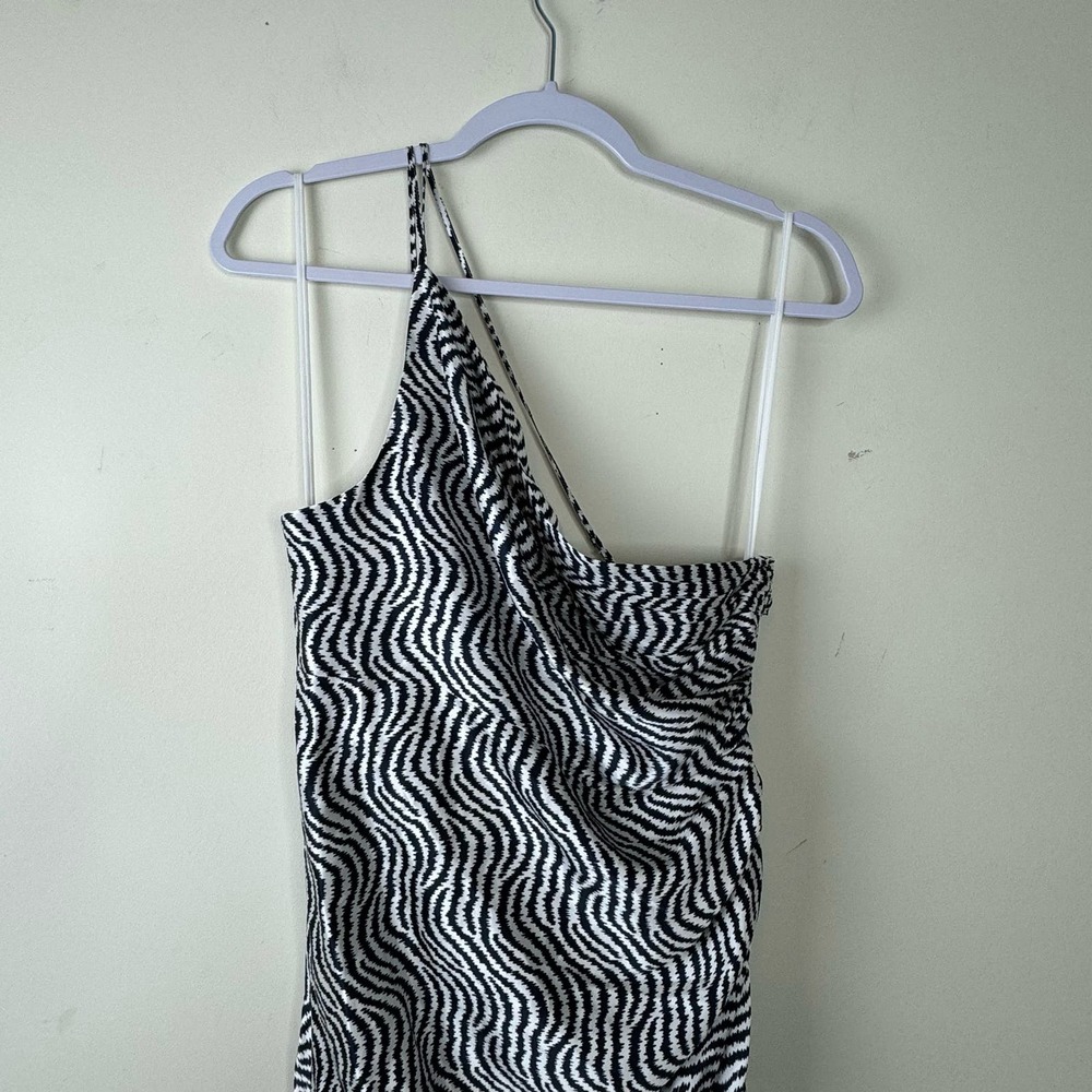 Cinq a Sept Ivory Navy Christel Dress NWOT Size 8 - Picture 4 of 9